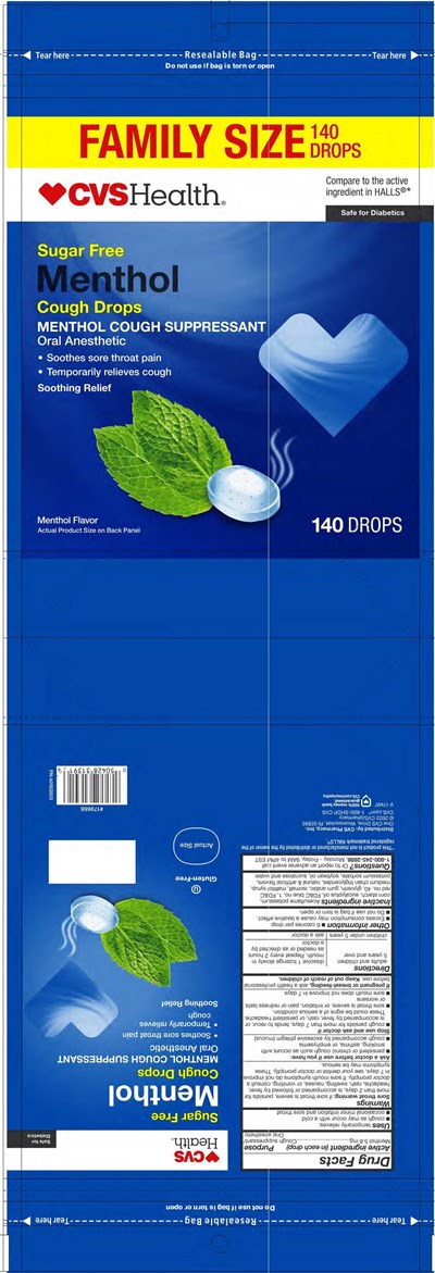 Cvs Sf Menthol 140ct Cough Drops (Cvs Sf Menthol 140ct 60002003 5 16 22)